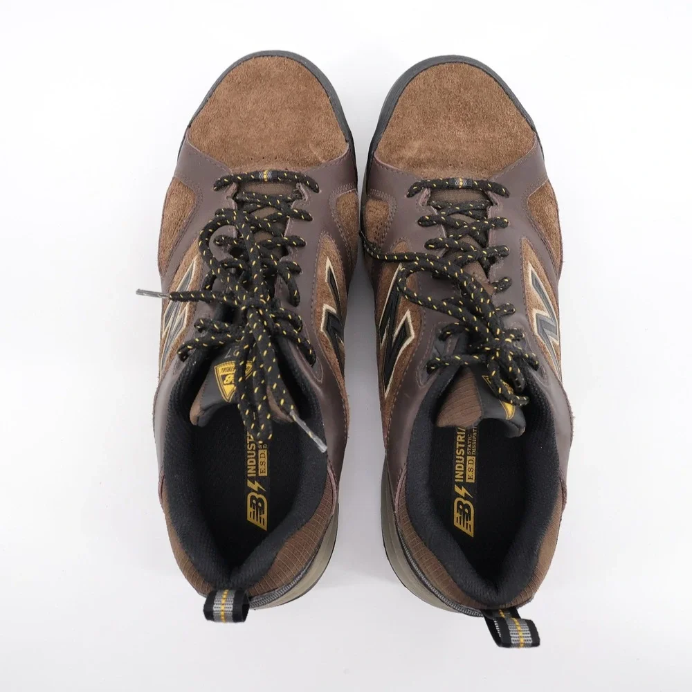 New Balance 627v2 Steel Toe Industrial Work Shoes Brown Low Top Mens 9.5